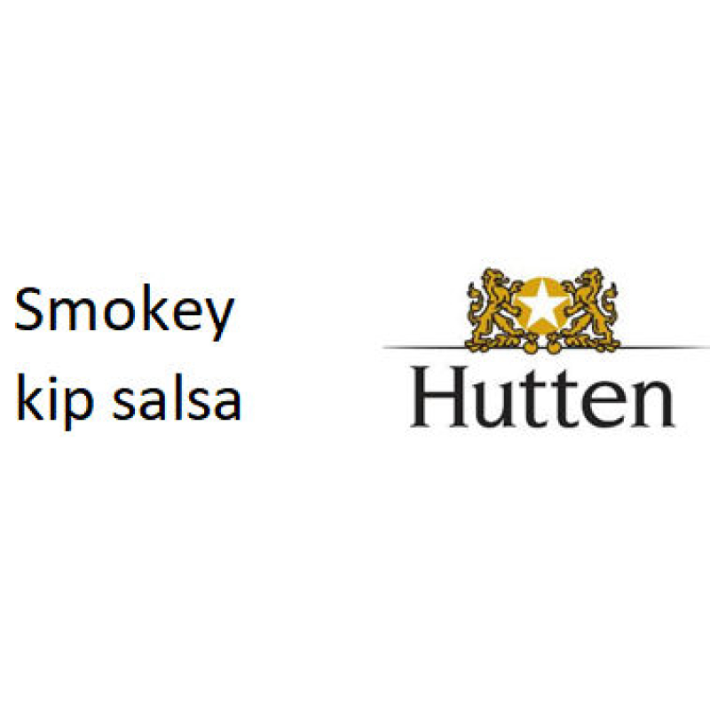 Etiket Hutten Smokey kip salsa